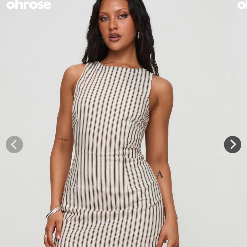 Striped Sleeveless Dress